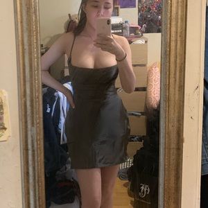 Satin mini dress